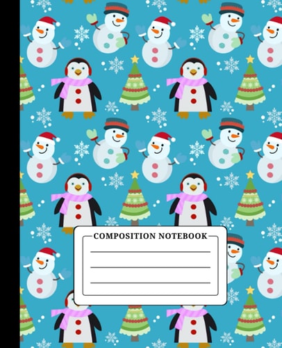 Composition Notebook: Cute Penguin Composition Notebook, School Notebook, Penguin Comp. Book, Writing Journal for Kids & Students, 100 Pages Wide Ruled Notebook. (Penguin Gifts for Penguin Lovers)