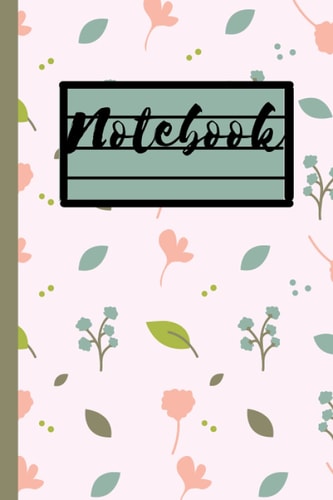 Notebook: Stylish journal notebook women girls great gift 6x9" 120 black ink lined pages