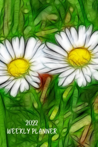 2022 Weekly Planner: Daisies; January 1, 2022 - December 31, 2022; 6" x 9"