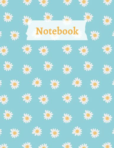 Notebook: Composition Book, Journal ,8,5 X 11 , 120 page college rule lined cute flower border notebook for student, journal writing, college notes.