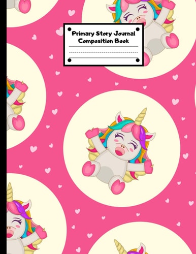 Primary Composition Notebook: unicorn grades k-2 Draw & Write Exercise Books 110 pages