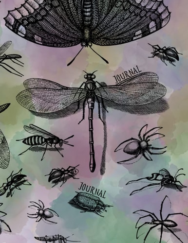 Journal - Water Color Entomology: 6 by 9 Notebook