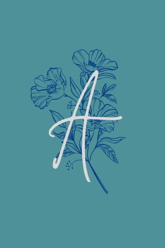 A: Vintage style initial notebook