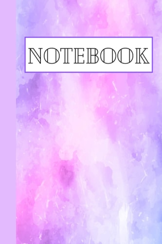 Notebook: Pink, Blue, and Purple Blank Lined Notebook/Journal