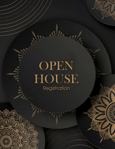 Open House Registration: FSBO Supplies Please Journal for Realtors, Estate Registry, Registration, Book-Real Sellers | 8.5 x 11 inches 120 Pages