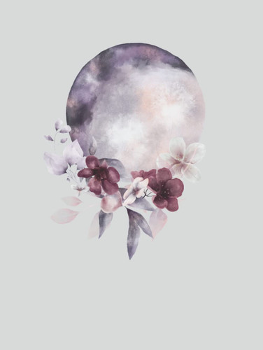 Jumbo Notebook - Lilac Moon - Lined - College Ruled - 500 Pages: Large 8.5x11" Notebook - Lilac - Hardcover Notebook - Grimoire