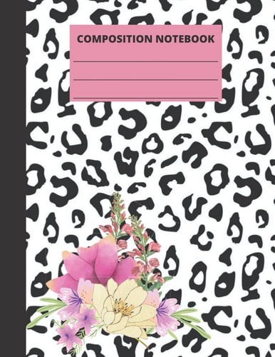 Composition Notebook: Leopard Print Notebook 8.5 * 11, College Ruled