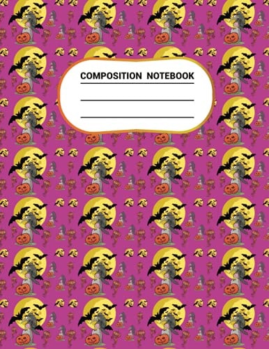 COMPOSITION NOTEBOOK: Halloween Composition Notebook, Ruled page size 8.5" x 11"