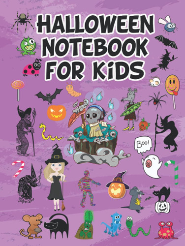 Halloween Notebook for Kids: Blank Lined Halloween Witch Journal Notebook for Women, Girls, and Kids.