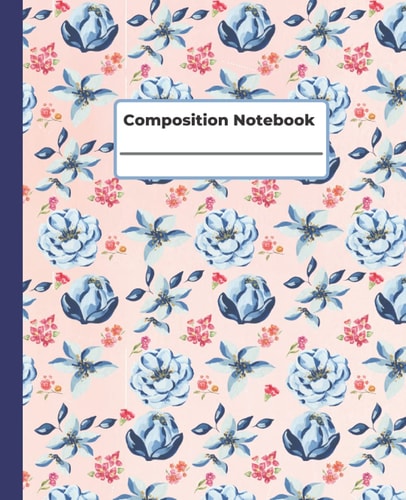 Composition Notebook College Ruled flower pattern: Cute flower pattern Composition Notebook College Ruled ,7.5 x9.25 ,130 pages ,for kids, teens, ... & Pink vintage flower composition Notebooks )
