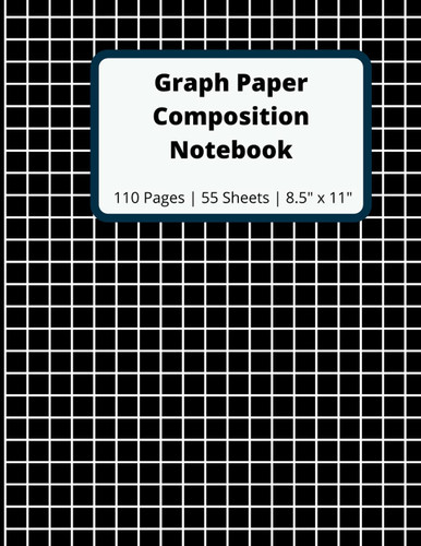 Graph Paper Composition Notebook: Black | Graph Paper 4x4 | Grid Paper | Quad Ruled