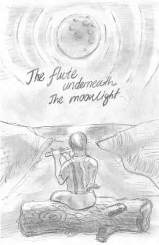 The flute underneath the moonlight