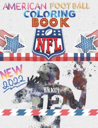 American Football Coloring Book, Famous Teams, Players American Football League, Olympics,   