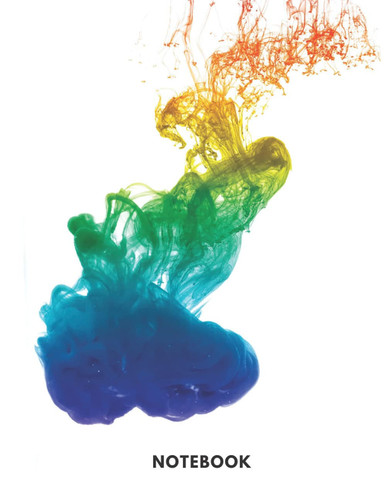 Notebook: Lined Notebook Journal - JELLYFISH EVOLUTION - 120 pages - Large - 8.5” x 11” Lined: INK DROP ART COLLECTION - 13: Jellyfish Evolution - ... Size - Colorful Cover with Lined Journal