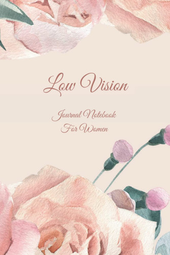 Low Vision Paper Notebook for Women Extra Wide Ruled White Paper for Low Vision,Visually Impaired,Bold Black Lines 8. 5x 11 / 100 Pages (journal Notebook)