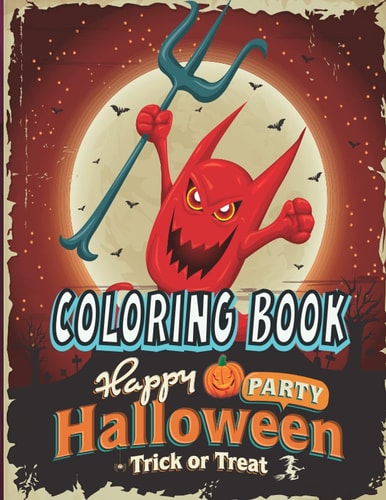 Halloween Horror Coloring Book: Nightmare Halloween Terrifying Monsters