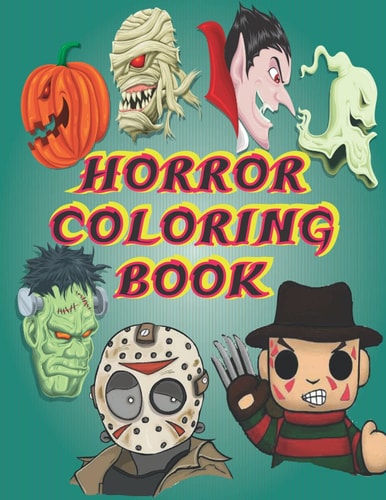 Horror Coloring Book: Nightmare Halloween Terrifying Monsters
