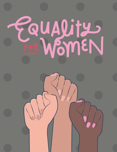 EQUALITY FOR WOMEN Notebook | Journal | Manifesto | Composition Notebook | Softcover | Lined paper | Simple Rebel & Good For You Books Collaboration | The Future is Female Series | Great gift idea.