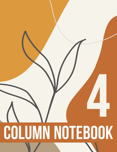 4 Column Notebook: Simple Four Column Journal