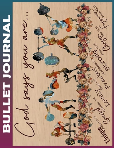 Bullet Journal: Fitness God Says You Are Unique Invest few minutes daily to Physical, Mental and Emotional Health Planner, To do List Dot Grid ... & Business Appointments Notebook I Gift Id