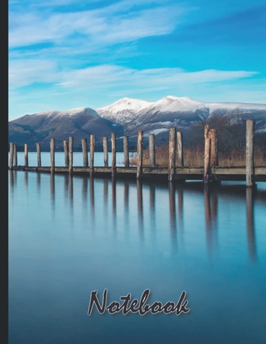 Landscape Composition Notebook: 120 College Ruled Pages, 8.5x11 inches with beautiful mountain landscape photograph cover