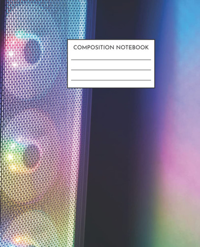 Gamer Composition Notebook: Gaming Computer College Ruled 7.5 x 9.25 inch 120 Pages