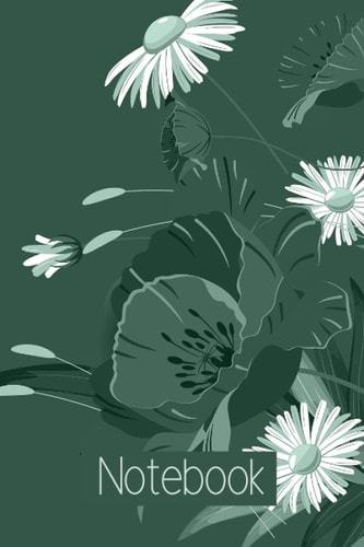 Composition Notebook: Flowers | Wide Ruled Lined Paperback Journal or Workbook With Cute Pattern | (6"x 9") | 100 pages