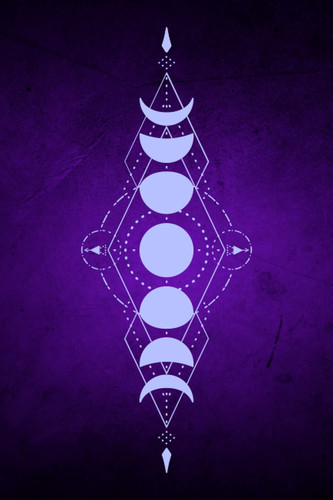 Notes: Purple Moonphase Journal