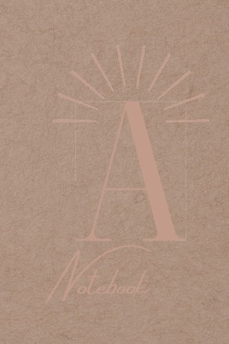 A notebook: notebook for school and for student their names begins with A