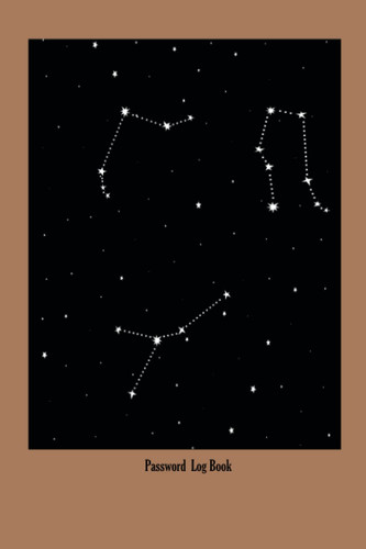 PASSWORD LOG BOOK: Galaxy Design Password Log Book ,Galaxy Internet Address and Password Log Book, Password Book with Zodiac Design,Gemini Aries ... Space Lovers, Online Accounts Manager Book