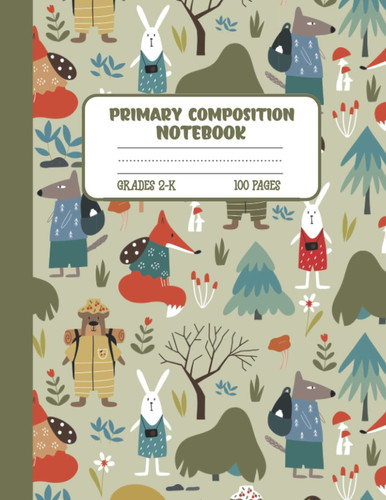 Primary Composition Notebook K-2: Primary Story Journal Grades K-2, Composition Notebooks For Kindergarten