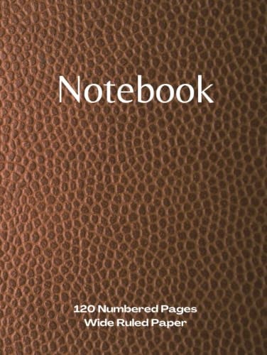 Wide Ruled Notebook: 120 Numbered Pages, 8.25" x 11" | Workbook, Composition Book, Journal, Diary | For Notes, Ideas, Sketches | Ideal for Study, Work or Personal Use | Makes an Ideal Gift