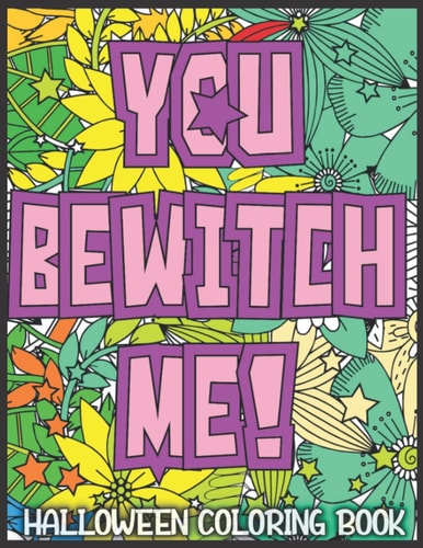 Halloween coloring book: 30 + Funny Halloween quotes coloring for stress relief and relaxation