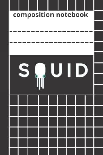 squid composition notebook: composition notebook college ruled, school,kids girls boys for women men 6x9 150 pages