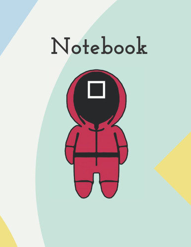 Squid Game Notebook : 120 pages Wide Ruled 8.5"x11" Size -Cute Avatar Collection-
