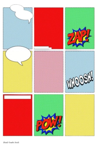 Blank Manga Book: Blank Comic Book - Compact Pocket (Manga Sized) - Create Your Own Comic or Manga Strip, 110 Pages, 6"x9", Blank MULTIPLE Panels ... Can Work Front to Back or Back to Front