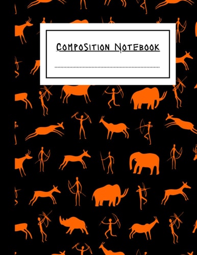 Compisition book, stroy journal: Prehistoric animals lovers | for kids and adults | drawing area and writing lines | 100 pages | prehistoric animals notebook