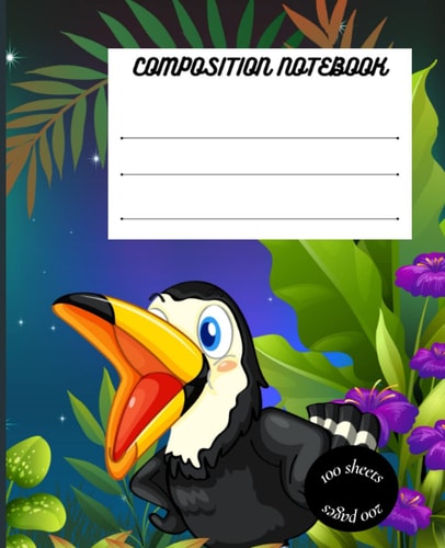 Toucan bird Composition Notebook