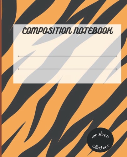 Tiger Composition Notebook