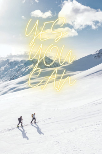 Yes You Can: Motivational Notebook, Journal, Diary (110 Pages, Blank, 6 x 9)