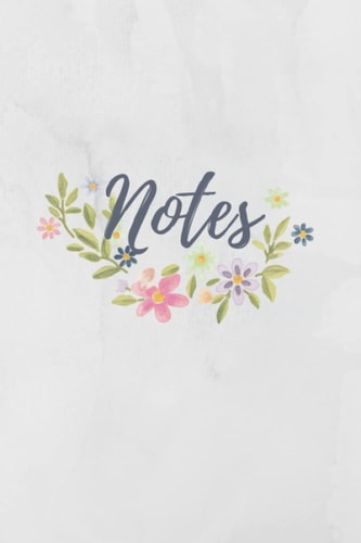 Notes: A small, pretty, floral notebook