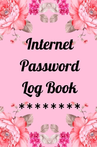 Internet Password Log Book: Pink Floral Journal Keeper With Alphabetical Tabs A to Z a Small size
