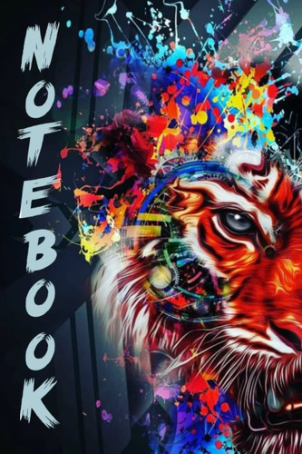 А notebook with a tiger, a notebook as a gift to a man or woman. convenient size, in line. 6*9