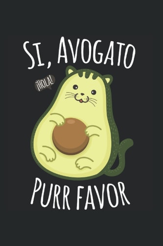 Niedliche Avogato Avocado Katze Cinco de Mayo Kawaii: DIN A5 Liniert 120 Seiten / 60 Blätter Notizbuch Notizheft Notiz-Block Lustige Avogato und Avocato (German Edition)
