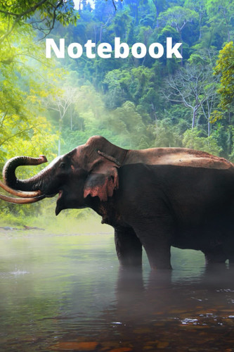 Notebook: Elephant Notebook For Journaling, Doodling, and Everything Else