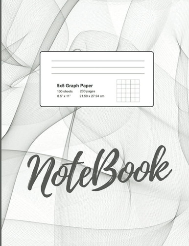 Graph Paper Notebook: Quad Ruled 5x5, Grid Paper 8.5x11 inch, for Students and Kids (Graphpaper notebooks #1)