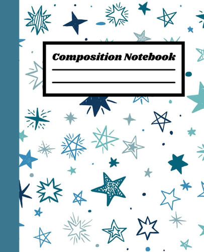 Notebook: Star pattern notebook and blank lined journal