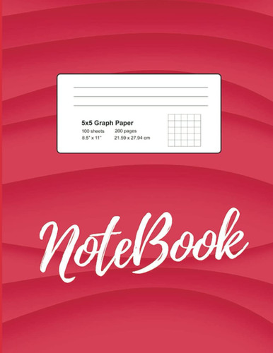 Graph Paper Notebook: Quad Ruled 5x5, Grid Paper 8.5x11 inch, for Math & Science Students (Graphpaper notebooks #1)