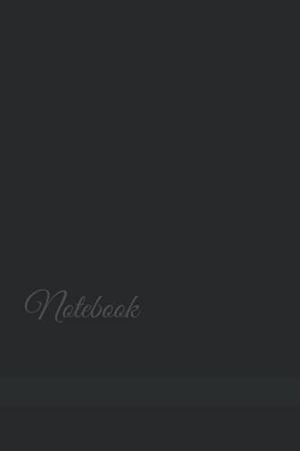 Notebook: Black Notebook for Journaling