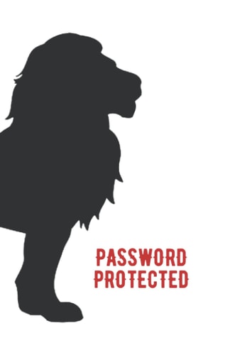 Password Protected: Wild Animal Collection Password Logbook 5.5"x 8.5"